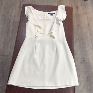 Elegant White Ruffle Dress